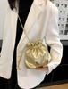 Bolsa Nuvem com Cordão, Nova Moda Design de Nicho Bolsa da Sorte para Mulheres, Bolsa Transversal de Celular de Luxo, Mini Bolsa Saco