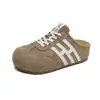 Sandálias Birkenstock de Solado Grosso para Aumentar a Altura para Mulheres, Nova Moda Primavera 2026, Meia-sandálias Versáteis de Bico Fechado, Chinelos Estilosos e Relaxados