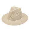 Sombrero de Pescador de Playa para Viajes de Verano Protección Solar Sombrero para el Sol Sombrero de Paja para Hombre Sombrero de Lino Hueco para Exteriores Sombrero para el Sol