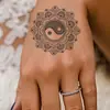 Diagrama de Matriz Tai Chi Artificial Impermeável Flor de Alto Padrão Braço Feminino Tatuagem Adesivos Herbal Duradoura Tatuagem no Peito Suco