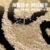 Alfombra Redonda Amazon Terciopelo Espeso Decorativa Hogar Dormitorio Alfombrilla de Mesita de Noche Imitación Cachemir Plegable Resistente a Manchas