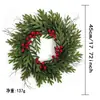 Exclusivo de Amazon, la corona de Navidad más vendida de TEMU es una planta verde artificial simulada con agujas de pino y decoraciones colgantes