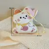 Festa de Balões Fofo Pequeno Animal de Pelúcia Boneco Ornamento Pendurado Original Desenho Animado Mochila Girly Boneco Pingente Atacado
