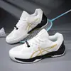 Tênis de tênis profissionais novos transfronteiriços malha sapatos masculinos estáveis confortáveis respiráveis sapatos esportivos sapatos de badminton sapatos masculinos absorção de choque