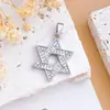 Colgante Estrella y Luna Transfronteriza Accesorios para Joyería DIY Chapado en Oro Real de 18K Microincrustaciones de Circonita Accesorios de Diseño Simple