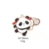 [Original] Serie Deportiva Tenis de Mesa Panda Bádminton Panda Colgante Llavero de Aleación de Zinc