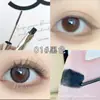 Base y máscara de pestañas para base ~ pestañas naturales delgadas largas rizadas cabeza de cepillo en espiral maquillaje duradero anti-manchas máscara base