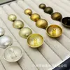 Botones metálicos de hongo para trajes, abrigos de punto de lana, botones decorativos simples y versátiles para coser a mano