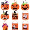 Accesorios Fotográficos para Fiesta Navideña, Decoraciones de Ambiente, Bolsa de Fieltro de Calabaza Fantasma, Bolsa de Dulces de Halloween, Bolsa para Pedir Dulces