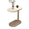 Estante de noche de moda, mesa redonda pequeña, mesa auxiliar simple para uso doméstico junto al sofá, mesa de café, mesita de noche moderna minimalista para dormitorio