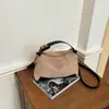Bolso bandolera de estampado de leopardo de nicho para el trabajo, nuevo bolso de hombro de moda 2026, bolso cuadrado pequeño elegante y único