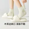 Calcetines de algodón para mujer con bordes rizados, calcetines cortos sin costuras para primavera y otoño, calcetines de media pantorrilla resistentes al olor y absorbentes de sudor, adecuados para combinar con zapatos bajos de cuero, calcetines de algodón para verano