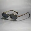 Gafas de sol con pasador de sol Ovaladas con Marco Texturizado y Acentos Metálicos Tendencia Protección UV Gafas de Sol Wm28072