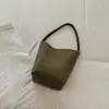 Bolso Cubo Vintage de Gran Capacidad para Mujer 2026 Invierno Nuevo Tendencia Nicho Casual Bolso de Hombro Textura Tejida Bolso Tote