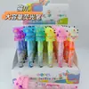 2025 Nuevo Modelo Stitch 6 Mini Resaltadores Estilo Caricatura Silicona Cabeza Única 6 Colores Plumas de Diario