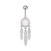 Joyería Piercing de Acero Inoxidable Moda Flor Europea y Americana Personalizada Flor de Amor Incrustada Circonita Clavo de Ombligo Anillo de Ombligo