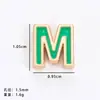 Accesorios Populares de Letras Perforadas Aleación Aceite Goteando 26 Cuentas de Letras Pulsera DIY Accesorios de Joyería de Aleación Venta al por Mayor