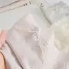 Pantaletas de Algodón Jacquard Francés para Mujer, Cintura Media, Moño Hueco, Entrepierna Antibacteriana 10A, Transpirables, No Aprietan, Bikini Triángulo