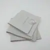 Bolsa Beige de Microfibra para Joyería, Bolsa Plegable para Joyería, Bolsa Creativa Hecha a Mano para Empaque de Marca, Bolsa de Terciopelo Impresible