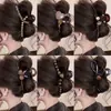 Pinza para el cabello de lujo de alta gama en color marrón, tamaño grande nuevo para cabello grueso, pinza de tiburón para recogidos en la parte posterior de la cabeza, accesorio para el cabello de uso diario