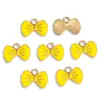 Colgante Pequeño de Esmalte de Colorido Lazo Estilo Coreano Estilo Ins Joyería Collar Pulsera Pendientes Materiales para Manualidades Multicolor U104