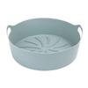 Nueva Cesta de Silicona de Grado Alimenticio Transfronteriza para Freidora de Aire Redonda de Orejas Cortas Revestimiento de Bandeja para Hornear de Silicona para Freidora de Aire