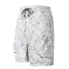 Calças Cargo Novas de Verão 2025, Shorts Florais Escuros Masculinos, Shorts Largos Masculinos, Calças Casuais Masculinas, Calças de Praia Masculinas