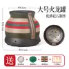 Pote de Lótus de Pedra Bian de Camada Dupla Pote de Moxabustão Caixa Especial de Moxabustão para Hospital de Medicina Tradicional Chinesa Massagem Gua Sha Equipamento de Moxabustão Pote Dragão de Fogo