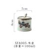 Botella y Frasco de Condimentos de Cerámica Pintados a Mano de Estilo Japonés Quemado de Tres Puntos, Juego de Botes para Condimentos para el Hogar, Bote para Vinagre, Bote para Salsa de Soya, Bote para Almacenamiento de Condimentos