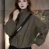 Moda Estilo Coreano Chaqueta Corta de Cuello Alto para Mujer Otoño Nueva Llegada 2026 Holgada Versátil Adelgazante Popular Este Año Top Elegante