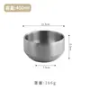Bol de arroz de acero inoxidable de doble capa 304 estilo coreano con tapa, cuenco doméstico creativo para sopa, niños, cocina coreana, bol de kimchi