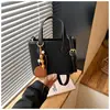 Bolso tipo cesta de cuero esmerilado vintage nuevo para mujer, bolso cruzado de diseño único, bolso de mano versátil para el día a día con un toque de alta gama