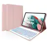 Funda de Teclado Táctil con Retroiluminación de Cuero para Samsung Galaxy Tab A9Plus Carcasa A9+ Teclado Bluetooth A11+