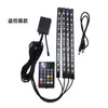 Luz de Ambiente para Coche RGB USB 36 Luces Una para Cuatro Colorida Interior del Coche Pie Control por Sonido App Luz de Ambiente para Coche