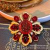 Europa y Estados Unidos alta sensación industria pesada retro broche pedrería exagerado vintage antiguo mariposa flor animal broche