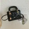 Bolso de Mano para Mujer con Diseño de Diamantes, Nuevo Modelo de Verano 2026, Bolso Tote Pequeño de Alta Gama y Exquisito para Salidas, Viajes al Trabajo, Hombro Único, Bandolera, Bolso Pequeño Cuadrado