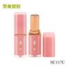 Material de Empaque Cosmético Tubo de Lápiz Labial de Plástico Rosa Venta al Por Mayor Moldeo por Inyección Contenedor Cuadrado para Lápiz Labial Calibre 12mm