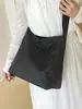 Yuezi 2026 Verano Nuevo Bolso Cruzado Simple de Nailon, Bolso de Hombro Versátil Artístico a Cuadros, Bolso de Mano de Moda