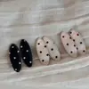 Versão Coreana de Grampo de Cabelo de Celebridade da Internet com Bolinhas Pretas, Brancas e Vermelhas, Atmosfera Exquisita e Versátil, Novo Acessório de Cabelo Lateral Estilo Verão para Mulheres