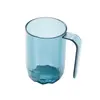 Taza para Cepillarse los Dientes Resistente a la Suciedad Diseño Original Simple Mango Transparente Taza para Cepillarse los Dientes Arte Grado Alimenticio Mascota Resistente al Calor Taza para Enjuague Bucal
