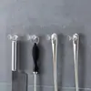 Gancho de enchufe transparente sin dejar marca Gancho adhesivo de almacenamiento para enchufe de electrodoméstico Soporte para enchufe de cable de aparato Gancho para cable de datos
