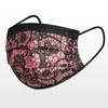 Máscara descartável de renda preta impressa em cores para adultos, rosa, roxo, azul, renda, moda sexy, respirável