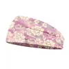 Faixa de Cabelo Larga Elástica Feminina Moda Rosa Retrô Acessório de Cabeça Faixa Esportiva Faixa Absorvente de Suor Faixa de Cabelo Lenço