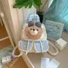 Mochila Divertida de Muñeca para Niños Japoneses Mochila de Bloques de Color Nicho para Niñas Mochila de Viaje Ligera Pequeña con Dibujo de Pingüino Mochila Escolar