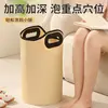 Tina plegable para pedicura, impermeable y aislada, para uso en el baño, portátil, de gran capacidad, para calentar y lavar los pies, tina para pedicura