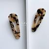 Accesorios para el Cabello Brillantes con Pedrería Estilo Coreano y Japonés Pinzas de Acetato Insertables Flequillo Sencillo Estampado de Leopardo Pinza de Pato Pasador Fresco y Dulce