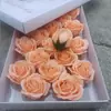 Flor de Jabón de 5 Capas Cabeza de Flor Grande Flor de Rosa Día de San Valentín Día de la Madre Ramo de Flores de Jabón Caja de Regalo Decoración DIY