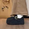 Zapatos tipo Birkenstock grises, con suela gruesa, que aumentan la altura, forrados de felpa para mujer, colección de invierno 2026, zapatos forrados de lana, adecuados para mujeres menudas, zapatos de algodón tipo Birkenstock cálidos y cómodos
