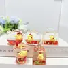 Lindo Oso de Aceite Crema Helado Llavero Colgante para Mochila Escolar Lindo Llavero para Llaves de Coche Colgante Pequeño Fabricante Venta al por Mayor