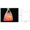 Bolsa de Plástico Blanca Puesto Bolsa Tote para Comida Grande Gruesa Catering Para Llevar Bolsa Chaleco Bolsa de Plástico Engrosada